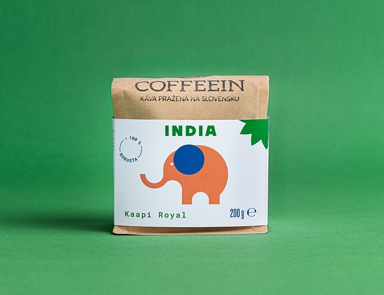 India Kaapi Royal - 100 % robusta (200g,szemes kávé)
