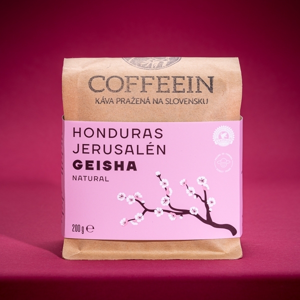 Honduras Jerusalén GEISHA NATURAL-sötét pörkölés(200g arabica szemes kávé)