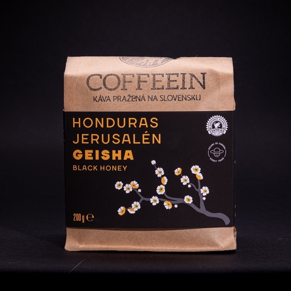 Honduras Jerusalén GEISHA HONEY-sötét pörkölés(200g arabica szemes kávé)