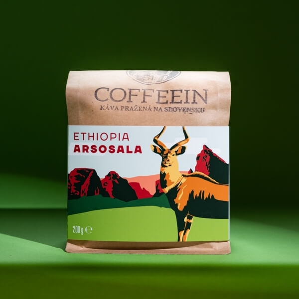 Ethiopia ARSOSALA -sötét pörkölés(200g arabica szemes kávé)