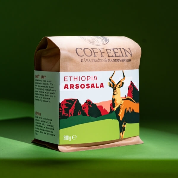 Ethiopia ARSOSALA -sötét pörkölés(200g arabica szemes kávé)