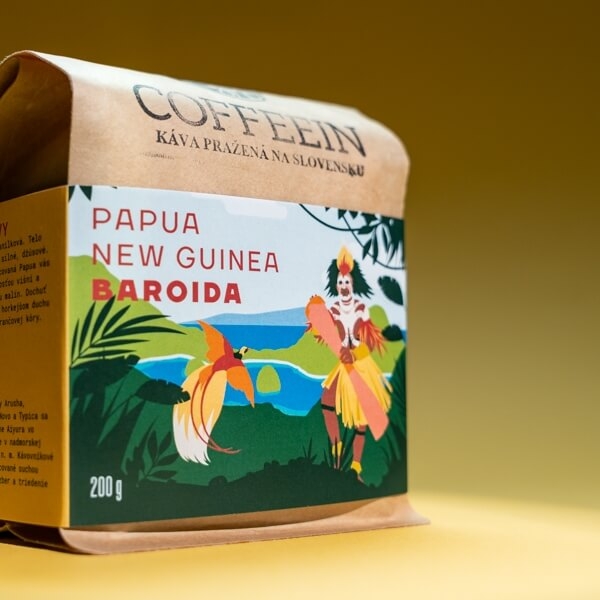 Papua New Guinea Baroida-sötét pörkölés(200g arabica szemes kávé)